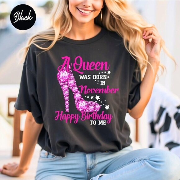 Gildan Other - A Queen Was Born In November T-Shirt